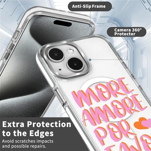 Coque iPhone 14 transparente More Love protection antichoc style élégant