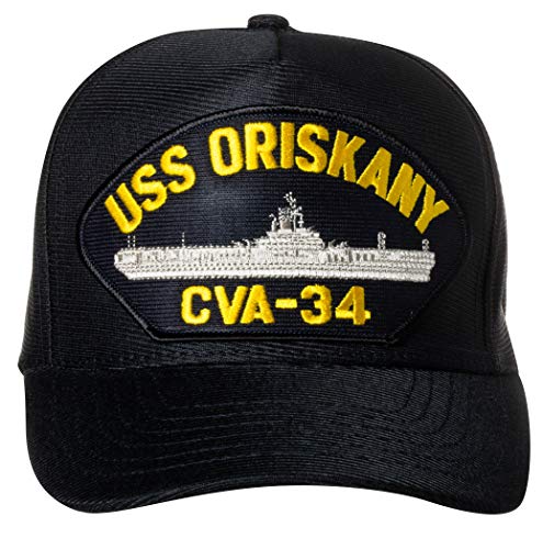 Image of United States Coast Guard Emblem Patch Hat Navy Blue Baseball Cap