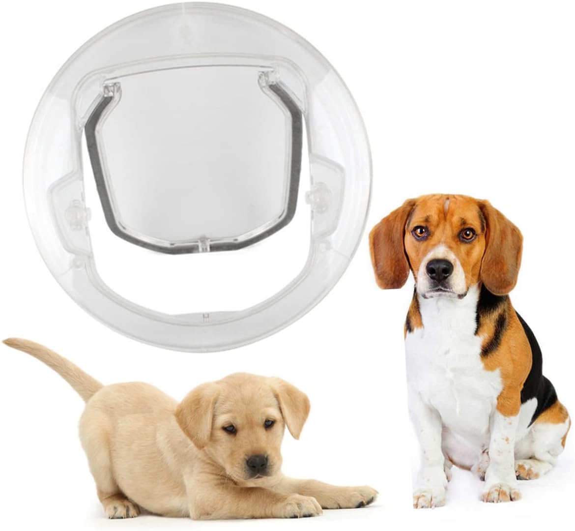 VICASKY Transparent Pet Door Controllable Entry Exit for Cats and Hole Door for Easy Access for Home Use