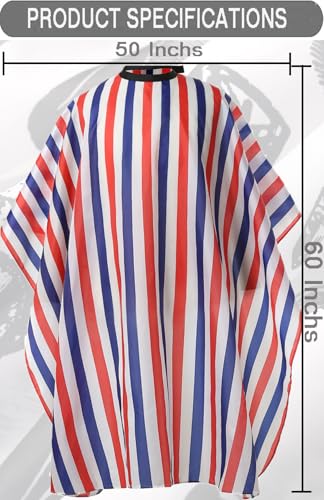 image for Borogo Professional Hair Cutting Cape with Adjustable Snap Closure, Sa