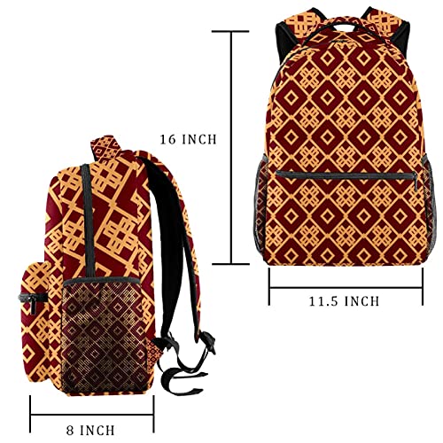 Sacs d'école durables avec motif géométrique jaune de qualité