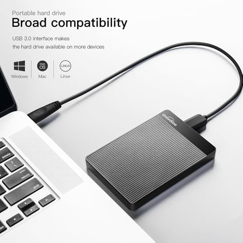 UnionSine 4TB Ultra Slim Portable External Hard Drive HDD-USB 3.0 - Image 3