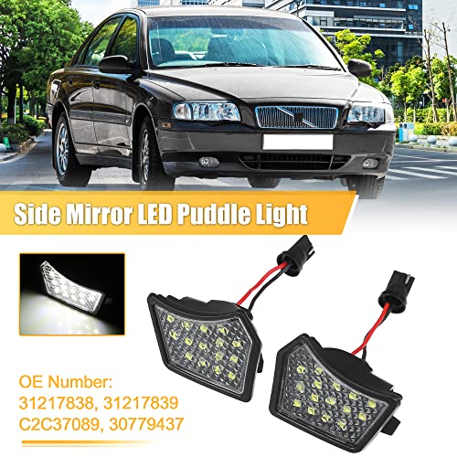 Par de lámparas LED para espejo lateral X AUTOHAUX miniatura 2