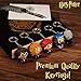 Harry Potter Keychains Set 5 Rubber Key Chains Collectibles Accessories Official Merchandise