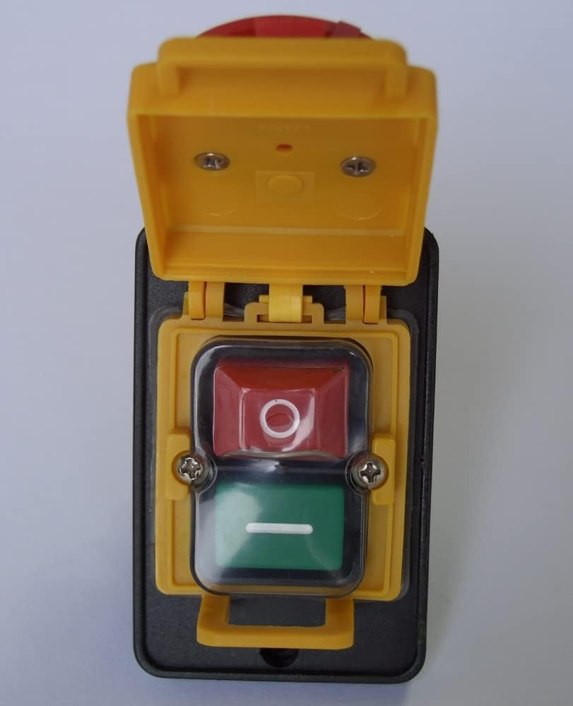 KJD12 240v 4-Pin Start / Stop No Volt Release Switch NVR -Common to Woodwork & Metalwork Machines by KEDU
