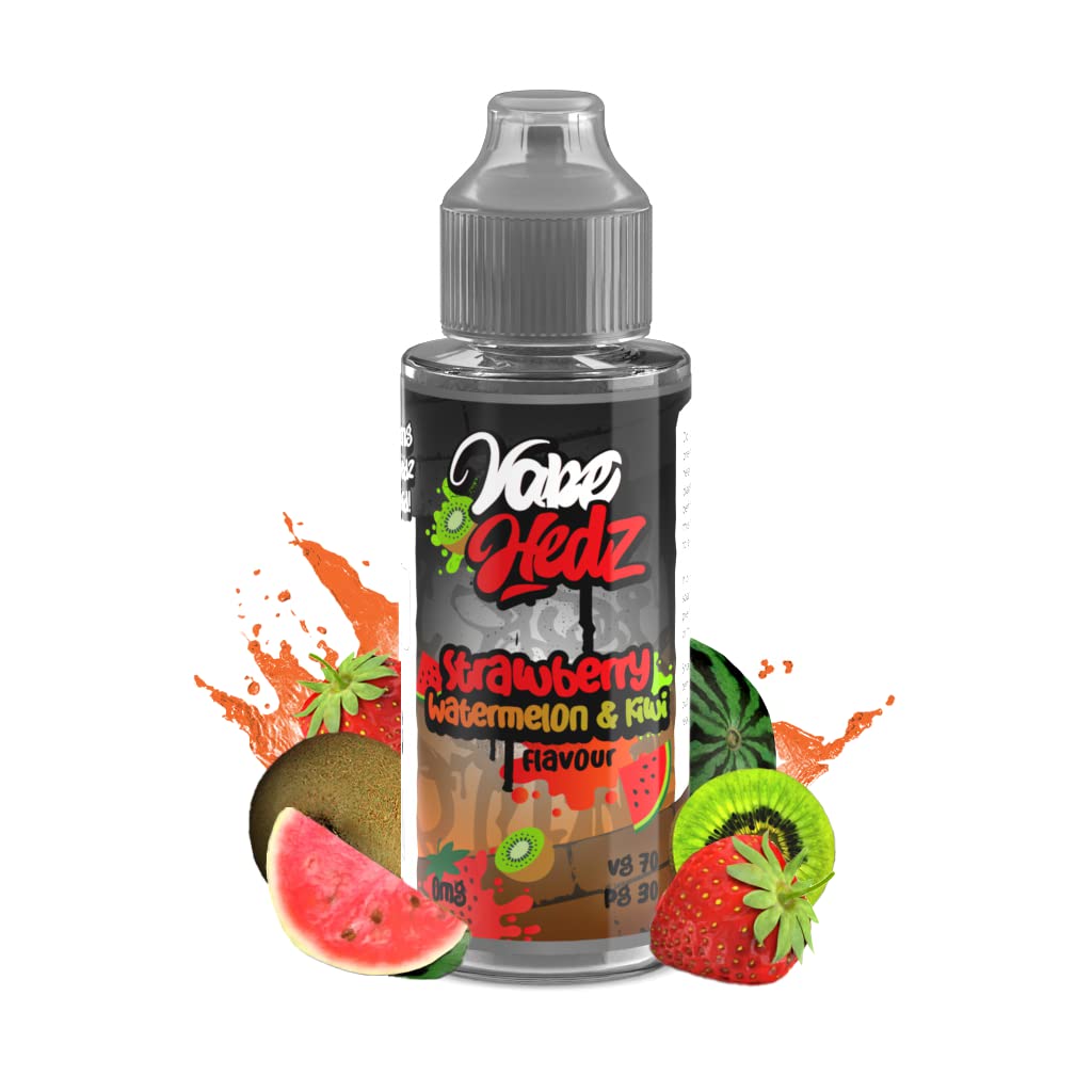 vape hedzLiquid - 100ml Vape Juice for E-Cigarettes - Vape Liquid No Nicotine - 70/30 Ratio - Short Fill Ecig Liquid for Vape Kit - Great E-Cig Gift for Men and Women - No Tar Or Tobacco