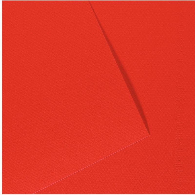 Pack of 10 Hojas Mi-Tintes CANSON 50 x 65 cm, 160 g, Colour Rojo