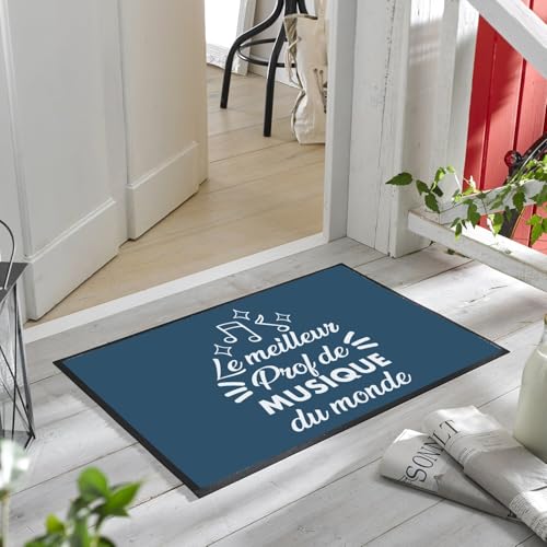 Paillasson bleu pour classe de musique et prof d'instrument - 6