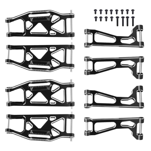 Bras de suspension en aluminium noir pour Traxxas WideMaxx : performance et robustesse - 4