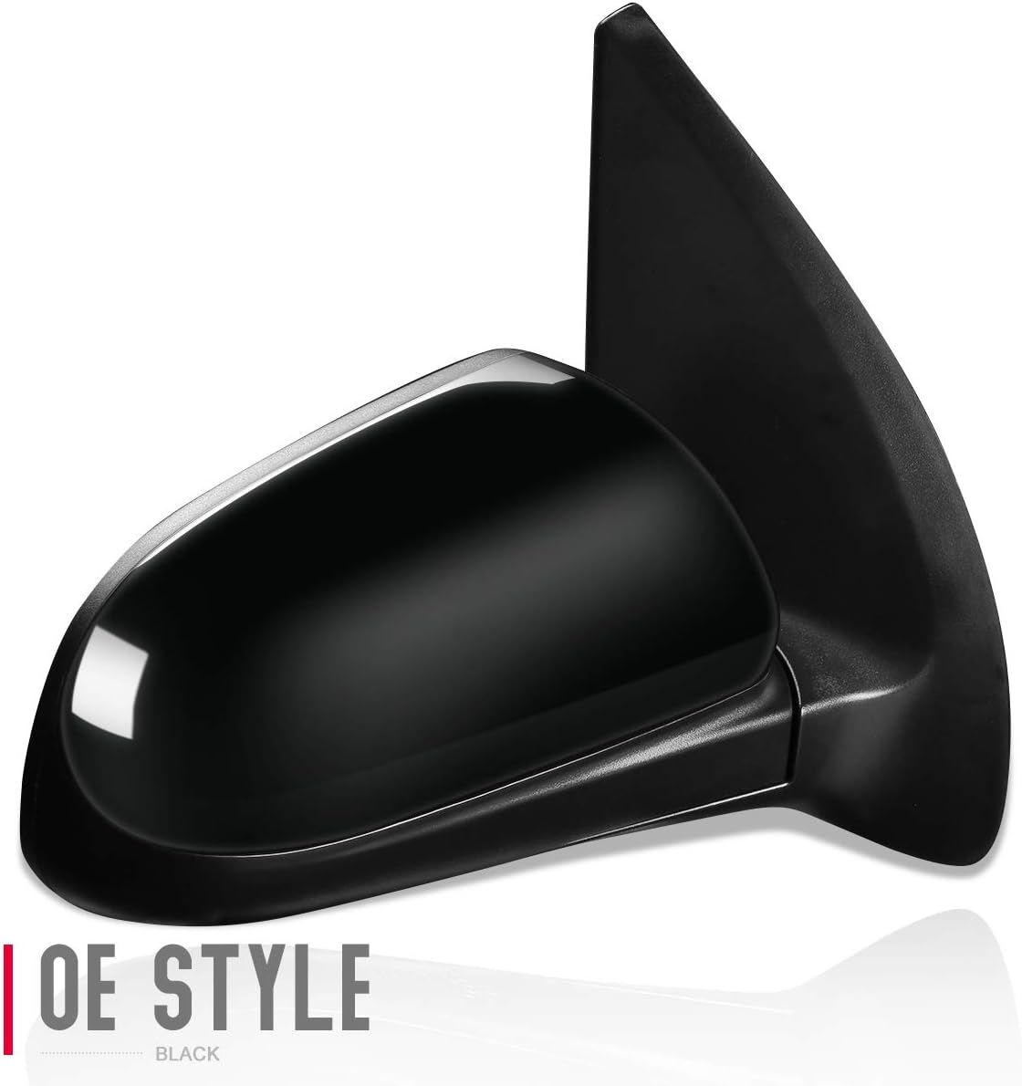 DNA Motoring OEM-MR-GM1321329 Factory Style Manual Right Side Door Mirror, Black