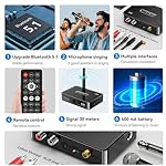 Etzin-Bluetooth-51-Audio-Receiver-TransmitterWireless-Audio-Adapter-NFC-to-RCA-Stereo-Audio-Amplifier-for-Home-Music-Streaming-EPL-1097WA