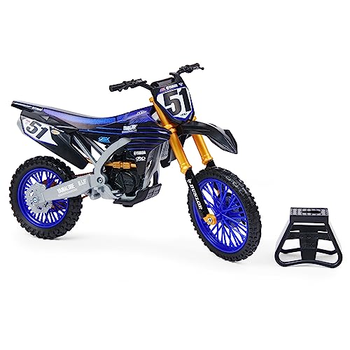 Supercross, Authentic Justin Barcia 1:10 Scale Collector Die-Cast Motorcycle Replica with Display Stand