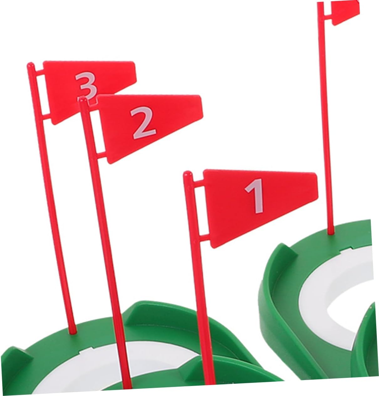 Home Golf Practice Aid 9 Pack Golf Putting Cups Flags for Indoor Training and Putter Improvement