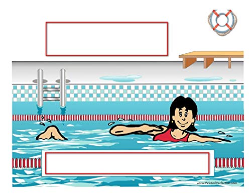 Printedperfection.com Personalized Ntt Cartoon Snowflake Christmas Ornament: Swimmer, Swim Team, Trophy - Female #TOP1