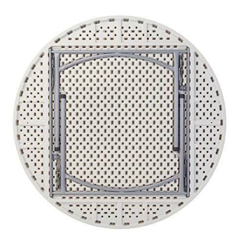 Nps Bt60R 60" Heavy Duty Round Folding Table, Gray #TOP4