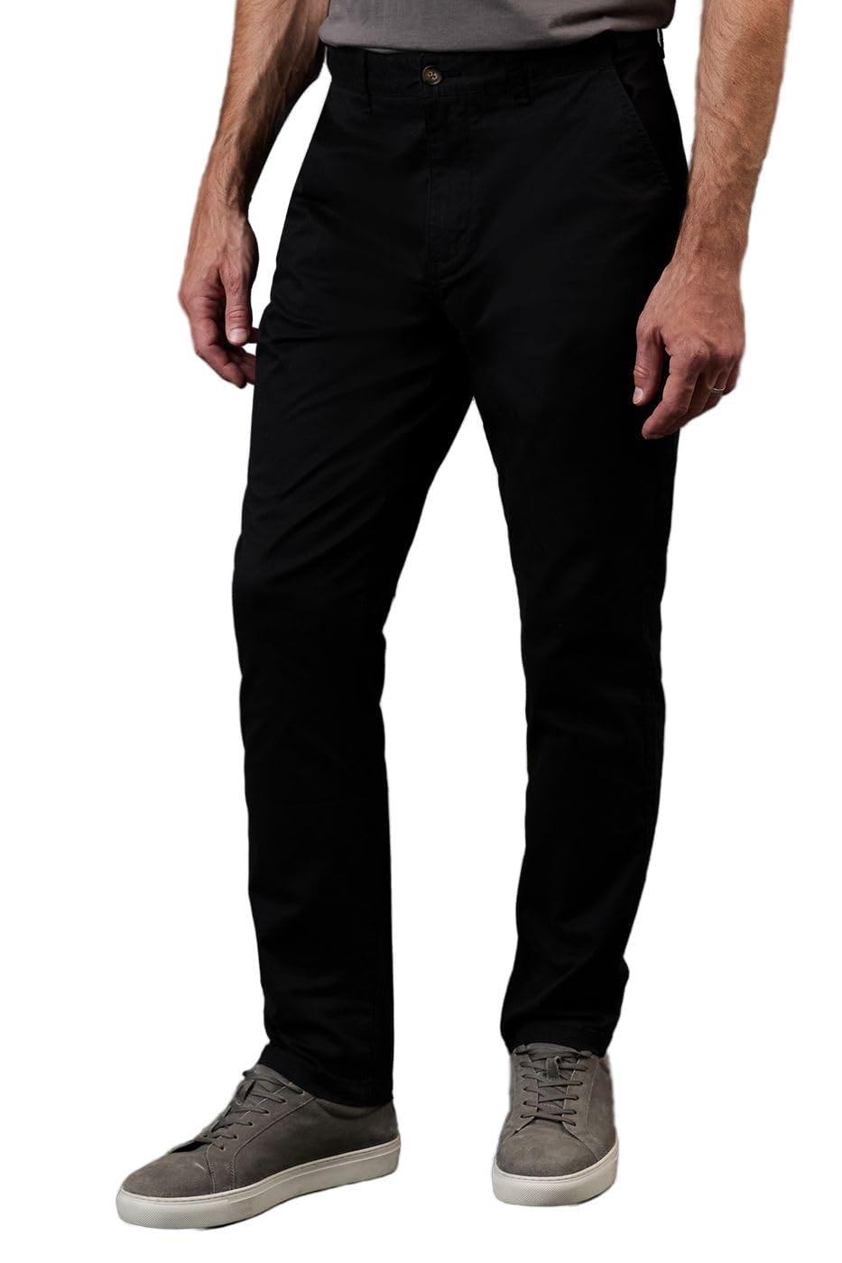 Maine Black Premium Slim Fit Chino Trousers - Men's - 40R