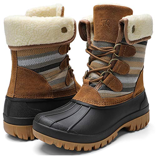 totes surface men's water resistant winter duck boots