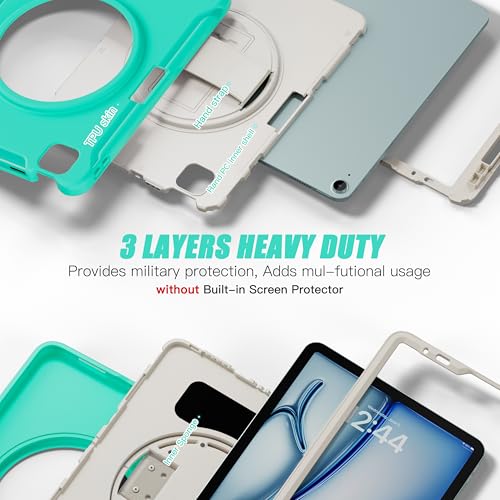 Coque iPad Air 11 M4 anti-chute pour éviter les écrans brisés par les enfants - 4