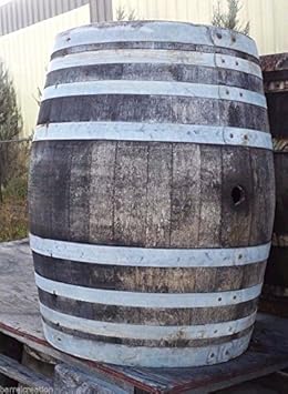 Rustic Wine Barrel Solid Oak from Napa Valley by Wine Barrel Creations