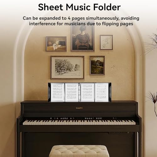 Choir dossier de partitions 4 pages noir avec capacité de 52 pages A4