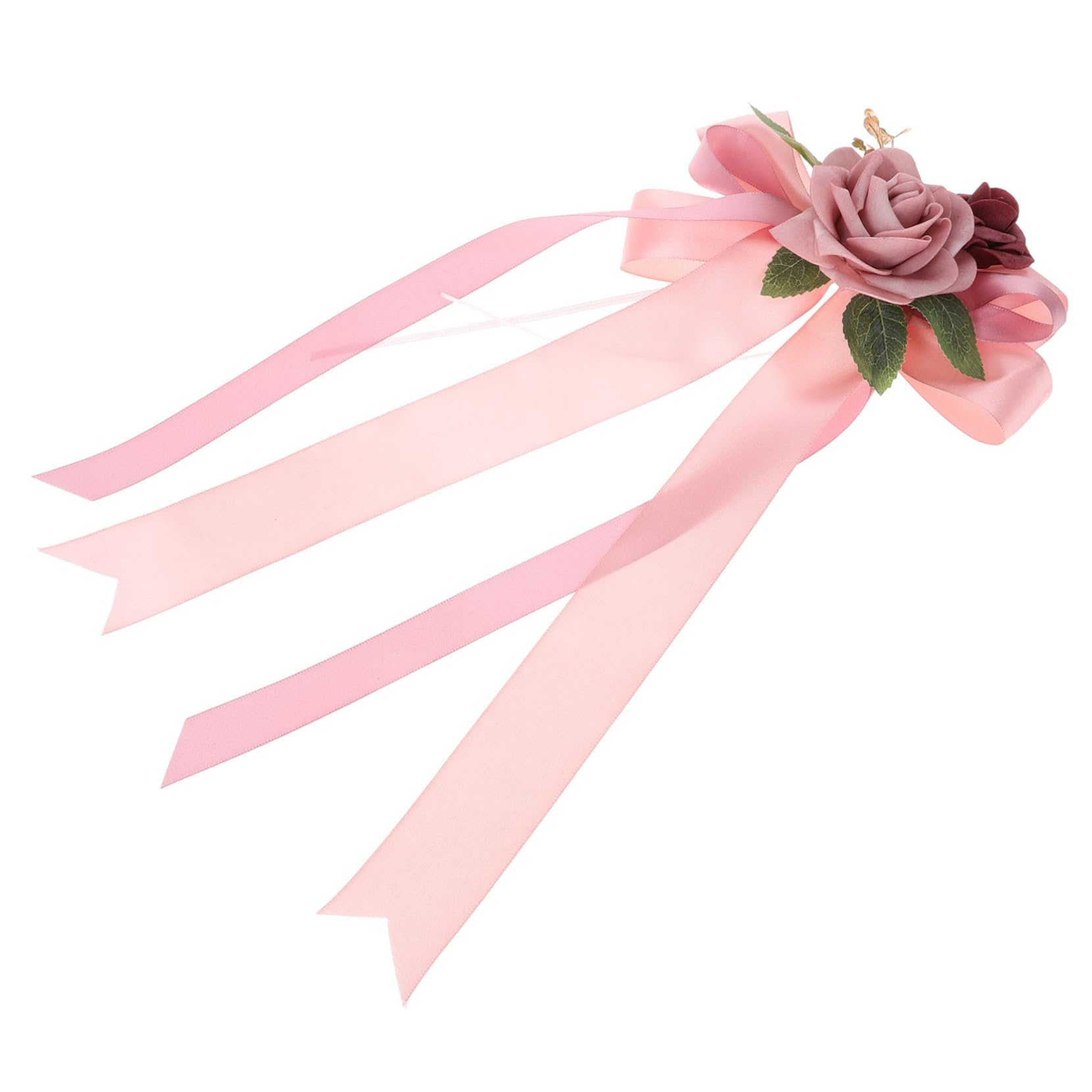 Fleur tissu voiture mariage pour miroir rétro sans chute