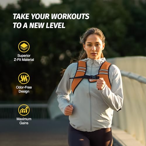 Image of ZELUS Weighted Vest, Washable Z-Fit Soft Iron Weighted Vest for Women and Men, 5 /10 /15 lb Weight Vest with Reflective Strips & Adjustable Straps, Ultra Thin Weight Vest for Gym Strength Training