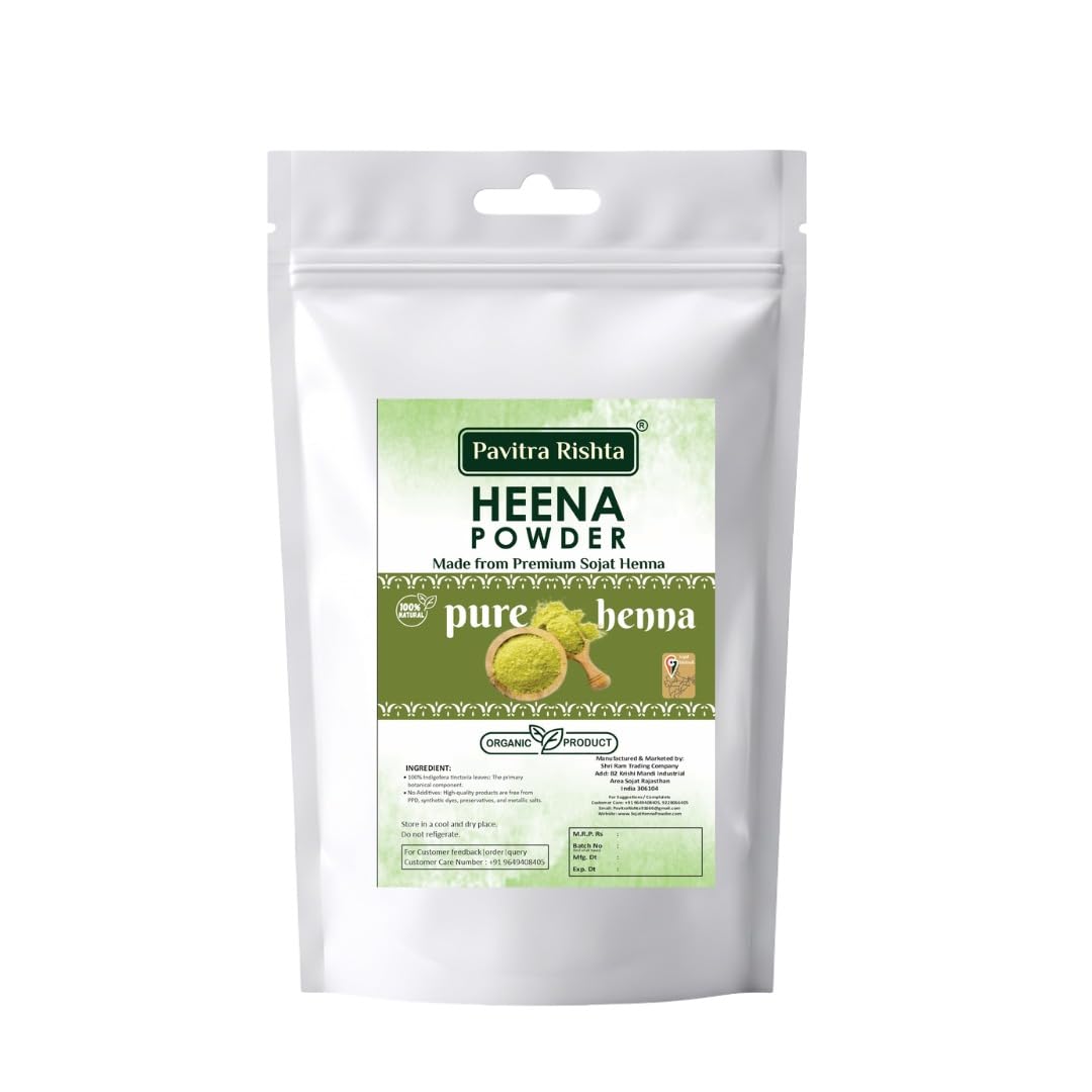 Sojat Henna Powder (GI Tagged) | 100% Natural & Pure Herbal Mehndi Powder for Hair Coloring, Hair Conditioning & Hand Mehndi | Export Quality | Airtight Zip Lock Packaging | Made in Rajasthan, India-picture-27