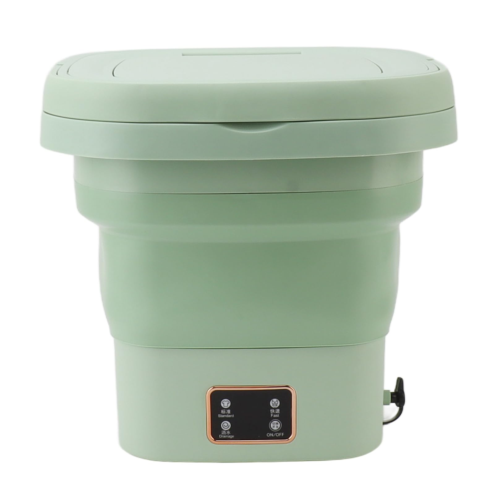 SIXRUN Mini Lavatrice Portatile Pieghevole per Piccoli Vestiti, Lavatrice Automatica per Biancheria Intima per Bambini con capacità di 9 Litri per Camera da Letto (GREEN)