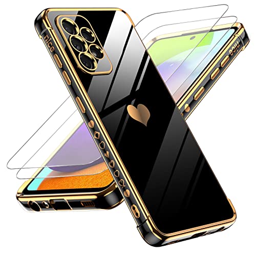 Coque Samsung Galaxy A52 5G souple en TPU noir avec protège-écran