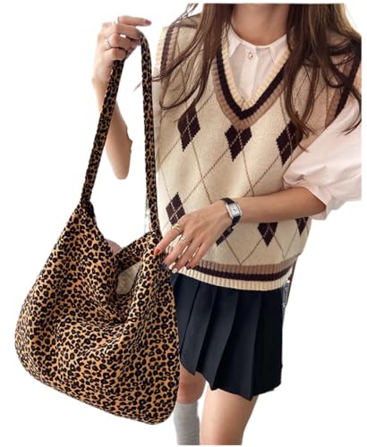 Leopard Shoulder Bag for Women Soft & Lightweight Large Tote Purse Handbag Travel Satchel Women's Gift3
