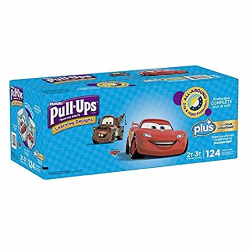 Learning Designs Pull-Ups for Boys - The Most Absorbant Huggies Training Pant (Size 2T-3T: 124ct, 18-34lbs)
