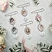 Zysta Personalized Wedding Bouquet Photo Charms Memorial Keepsake Boutonniere Pin Brooch Single Picture Custom Memory Gift for Wedding Mother Of Bride Or Groom