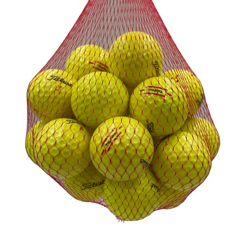Golf Ball Planet TruFeel Yellow Used Golf Balls for Titleist (24 Pack, 3A / Good)