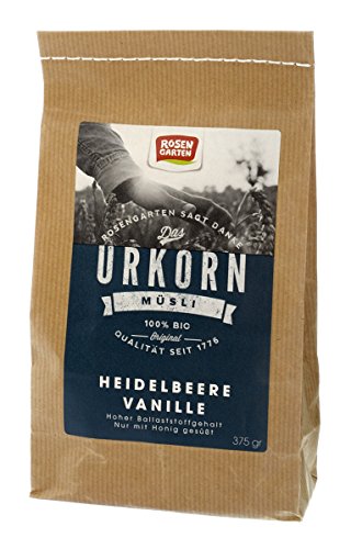 Rosengarten Urkorn Heidelbeere Vanille Müsli, 375 g
