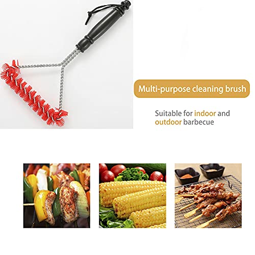 BBQ barbecue borstel gereedschap krullend nylon draad borstel reinigingsborstel roestvrijstalen reinigingsborstel - Image 4