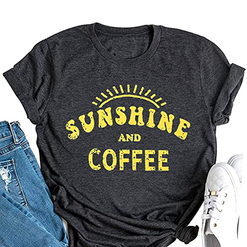 Women's Summer Tops Sunflower T Shirts for Women Cute Graphic Loose Tees Crew Neck Short Sleeve Casual Tops