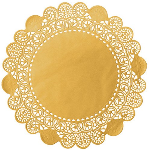 Duni Torten-Spitzen rund gold, ø 36 cm, 100 Stück
