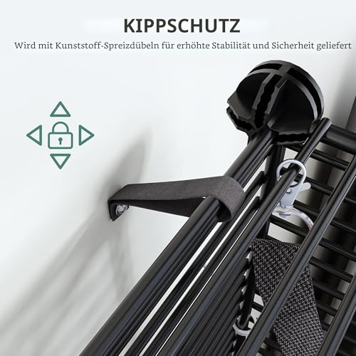 YITAHOME Großer Katzenkäfig mit Aufbewahrungswürfel DIY Indoor Katzengehege Metall-Katzenlaufstall mit großer Hängematte für 1–4 Katzen, 4-stöckige Katzenhütte für Katzen, Schwarz 140 x 140 x 140 cm