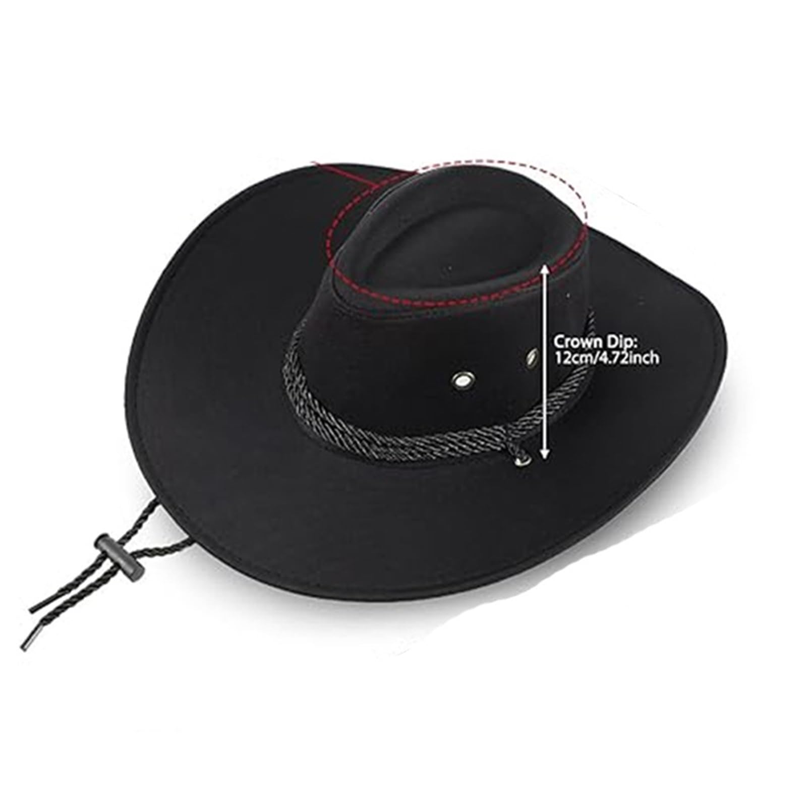 Lot de 12 chapeaux de cowboy et bandanas en vrac pour femmes et hommes - Chapeau de cowgirl enroulable à large bord avec foulard