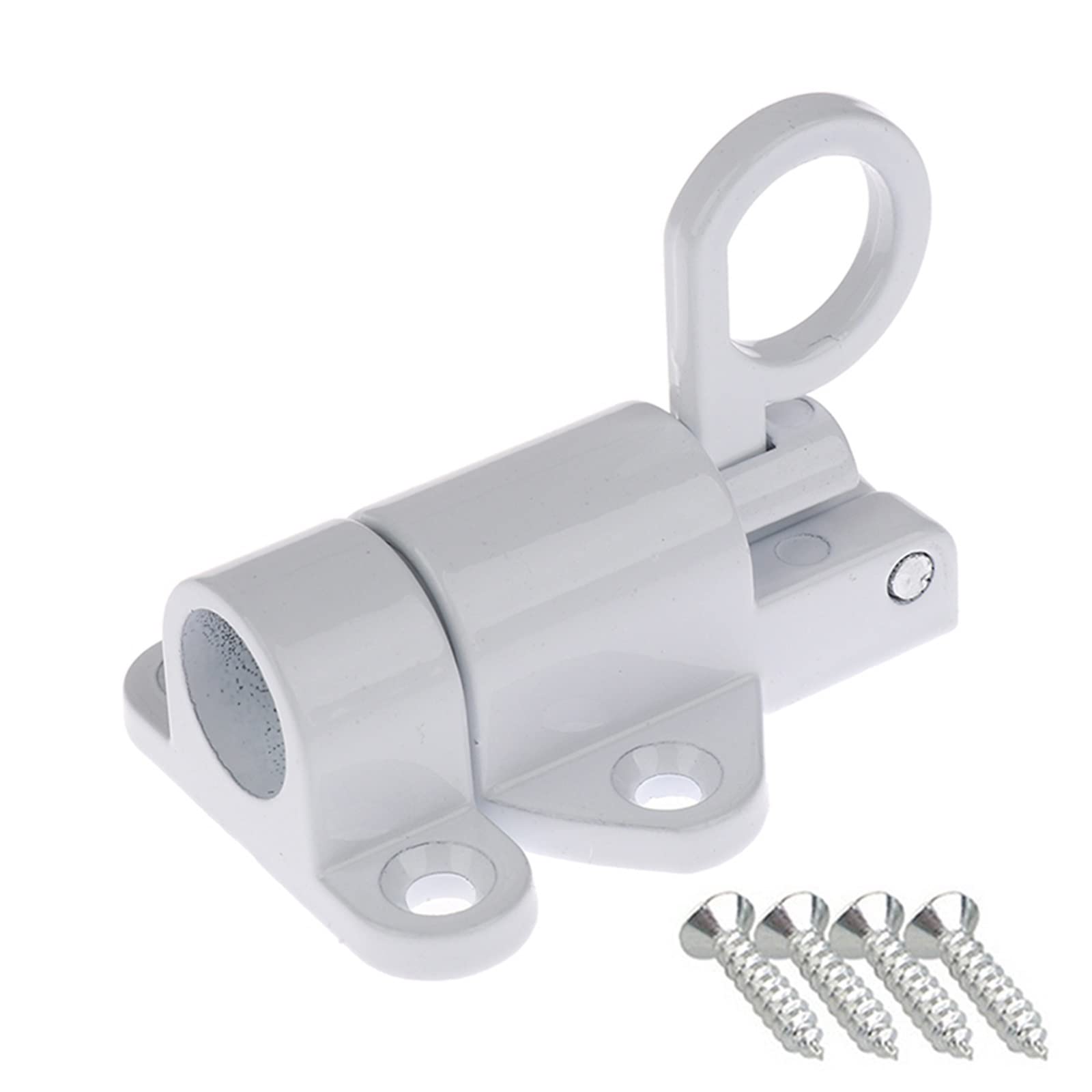 SFJSFIMQ Latch Lock Aluminum Alloy Door Latch Lock Window Gate Pull Ring Spring Bounce Latch Lock