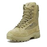 ROCKROOSTER M.G.D.B Waterproof Military and Tactical Boots for men, 8 inch X-wide Soft toe, Comforta