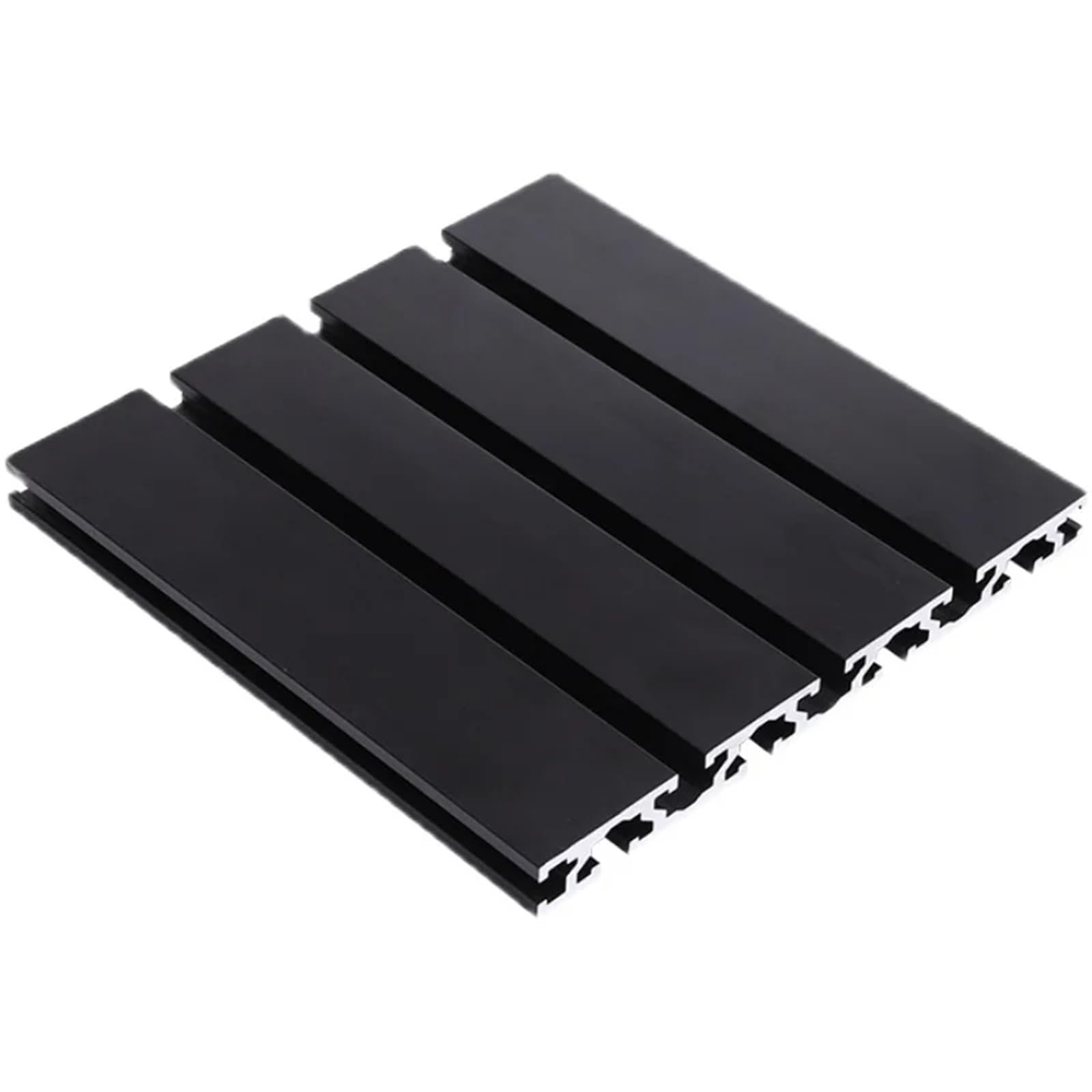 GTPBAO 15180 Telaio in estrusione di alluminio anodizzato nero 15x180mm Rack piano for supporto for macchinari industriali Binario estruso(300mm 11.8" long)