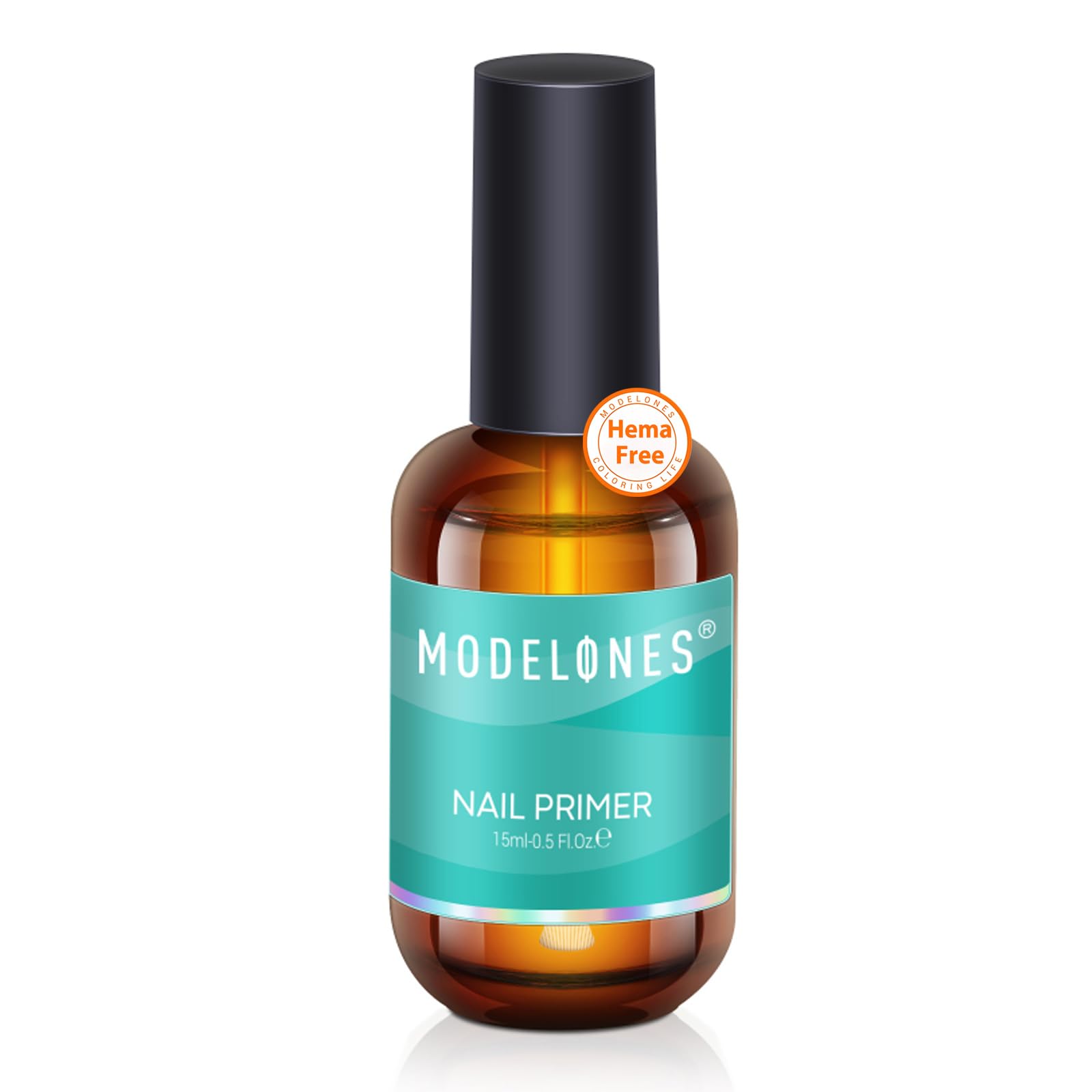 Modelones 15ml Primer for Gel Polish - No Lift Prep Bond, Acid Free, Fast Air Dry Bonder for Acrylic Powder - Nail Supplies Set