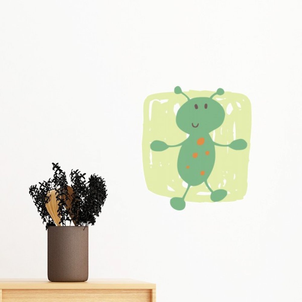 Sticker alien graffiti amovible pour relooker une chambre d'ado adepte de street art