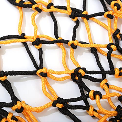 Roysmart Basketball Netz Tasche, Tragbare Ballnetz 1 Ball, Ballnetz Basketball Fußball-Netztasche, Geeignet für Beachvolleyball, Basketball, Stadion und Strand (Blau-Gelb und Schwarz-Gelb) - Image 5