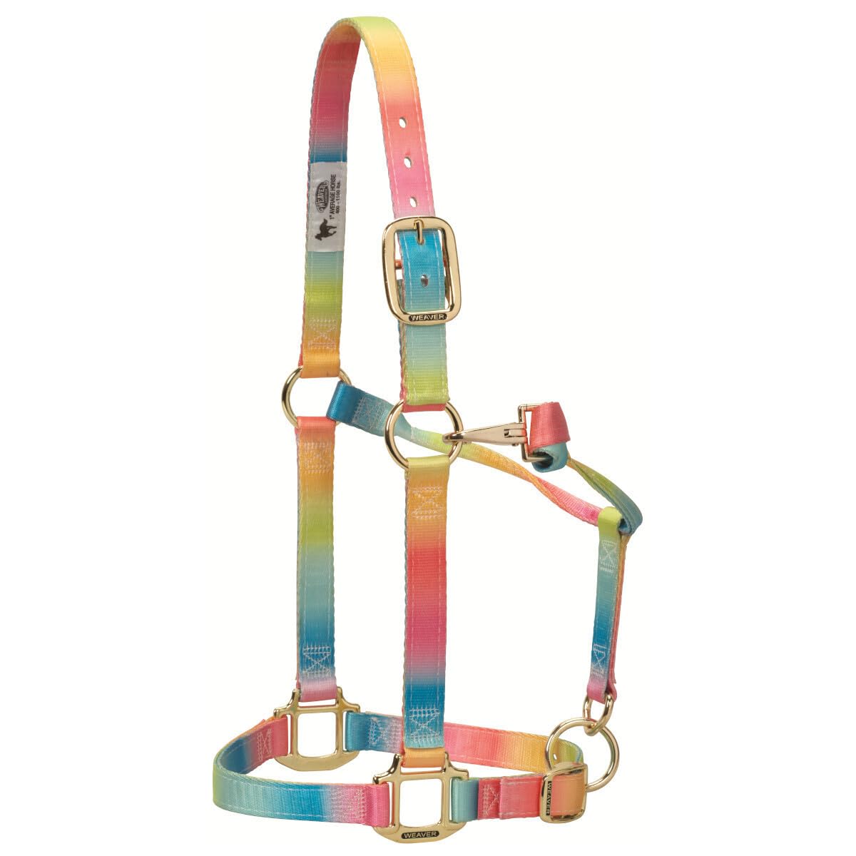 Weaver Leather 35-6795-R1 Cabestro Ajustable de poliéster para Barbilla y Garganta, Caballo Promedio de 1 Pulgada