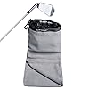 Club Scrub Towel Pro, Golf Club and Ball Cleaning Pouch with Attached Towel, Waterproof Exterior, Clean Face Technology Liner, Machine Washable, Cleans Club Grooves, Waffle-Weave Microfiber