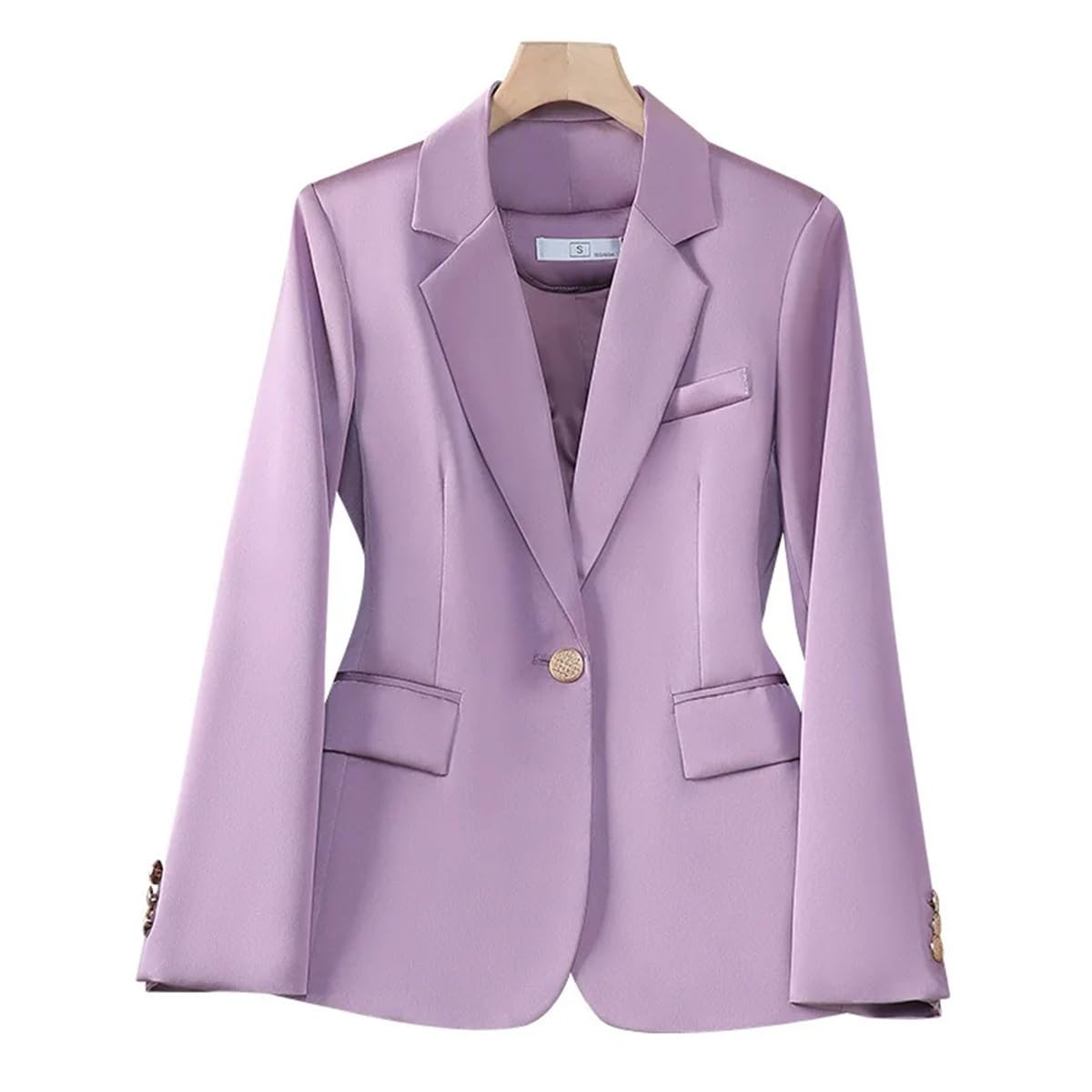 Giacca Da Abito Rossa Da Donna Slim Da Ufficio Sottile Bottone Singolo Casual Alto Elastico