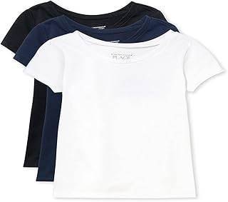 The Children's Place Baby Toddler Girls Short Sleeve Basic Layering T-Shirt