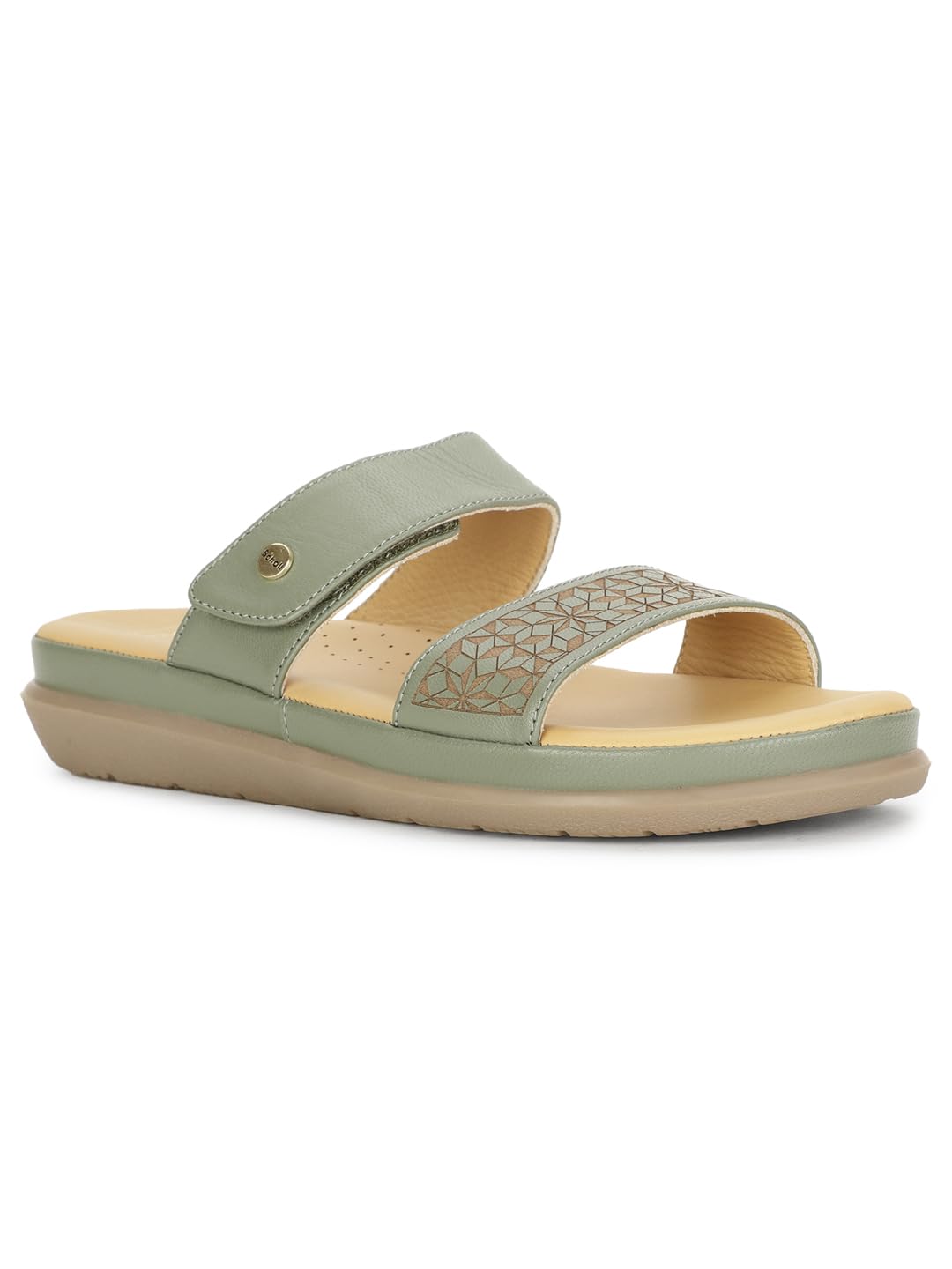 Womens Raya Mule Light Green Flats - 6 UK (5757312)-image-43